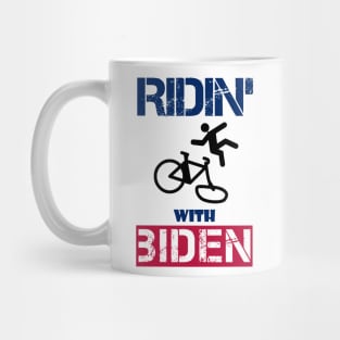 joe biden falling off bike Mug